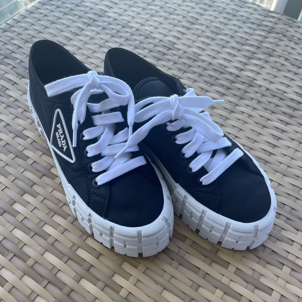 Prada Lug Sole Platform Sneakers